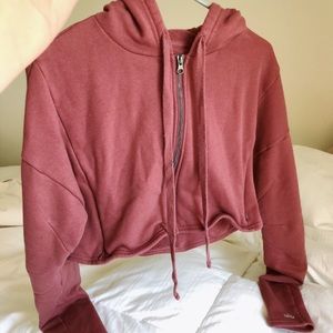 ALO yoga cropped sweatshirt